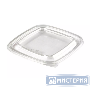 Крышка к контейнеру 126х126х5 мм, прозр., ПЭТ, 50 шт/упак "ЮПласт" 300 шт/кор РОССИЯ ЮпК-1212-К/ЮУПМ6075