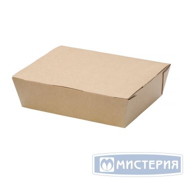 Ланч-бокс 1-секц. 190х150х50 мм, L, крафт, карт., 25 шт/упак "OSQ" 250 шт/кор РОССИЯ LUNCH L