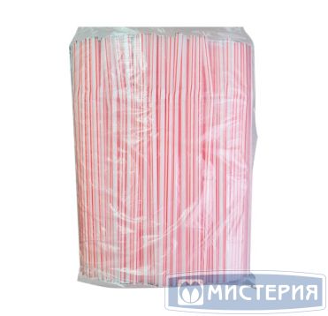 Трубочки для коктейлей 210 мм, d5 мм, диз "Полоски", пласт. с гофроизгибом, 250 шт/упак 48 упак/кор БЕЛАРУСЬ 34203700