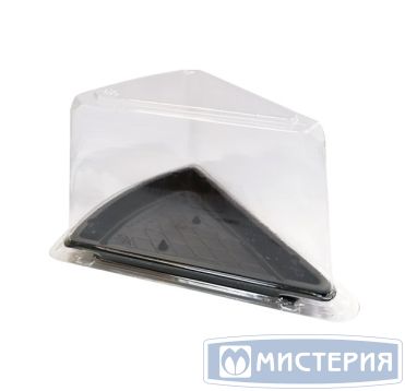 Упаковка для торта [комплект разъем.] треуг. 150х122х90[120х95х85] мм, коричн., ПС, 400 шт/кор 400 шт/упак РОССИЯ КНТ-1