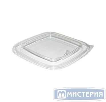 Крышка к контейнеру 160х160х13,8 мм, прозр., ПЭТ, 75 шт/упак "ПолиЭр" 450 шт/кор РОССИЯ СпК-1616-К  ПЭТ