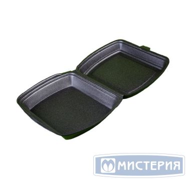 Ланч-бокс 247х208х62мм, 1-секц., чёрн., ВПС