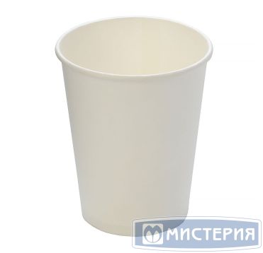 Стакан для холодного и горячего, 0.25/0.273л, белый, картон