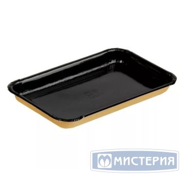 Лоток пищевой 220х140х20 мм, крафт-черн., карт., 50 шт/упак "OSQ" Platter 400 BE 850 шт/кор РОССИЯ PLATTER 400 BE (850)