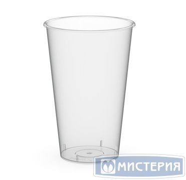 Стакан одноразовый 500 мл, прозр., ПП, 20 шт/упак 560 шт/кор РОССИЯ