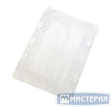 Салфетки ажурные 350х250 мм, бел., бум., 250 шт/упак 8 упак/кор РОССИЯ DЕCО-25/35W