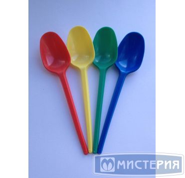 Ложка одноразовая 165 мм, красн., ПС, 100 шт/упак 2 000 шт/кор РОССИЯ