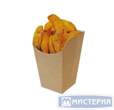 Упаковка для снеков 400 мл 72х 72х110 мм, M, крафт, карт., 25 шт/упак "OSQ" Eco Snack Cup 1 050 шт/кор РОССИЯ ECO SNACK CUP M