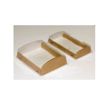 Контейнер 1000 мл, 185х140х55 мм, без окна, крышка в компл., крафт-бел., карт., 200 шт/кор "OSQ" Eco OpBox 200 шт/упак РОССИЯ ECO OpBox 1000