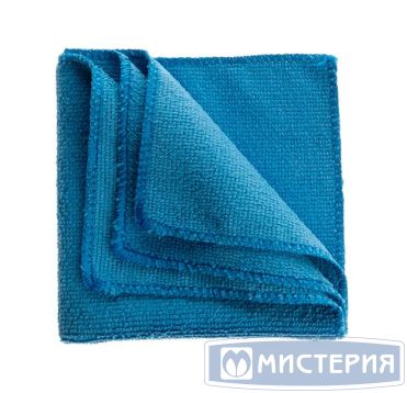 Салфетка из микрофибры 30х30 см, универсальная, синяя