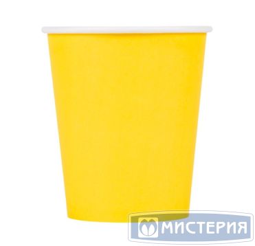 Стакан бумажный 400 мл 1 сл., d90 мм, желт., карт., 50 шт/упак 1 000 шт/кор РОССИЯ HB90-530-111387