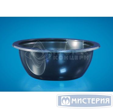 Контейнер под запайку 500 мл, 1-секц. d150х h55 мм, черн., ПП, 480 шт/кор 480 шт/упак РОССИЯ ПР-МС-150х55